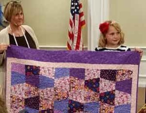 8yr Old Quilter and Former Foster Kid Pays It Forward