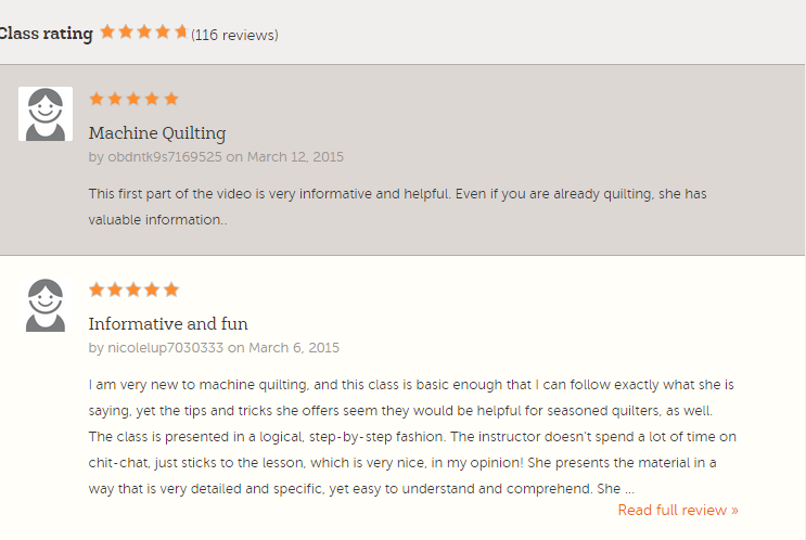 craftsy classes reviews